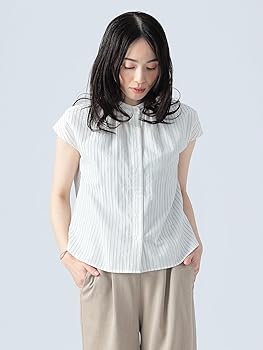 LUKER BY NEIGHBORHOOD スノーホワイト ストライプシャツ L LUKER BY NEIGHBORHOOD スノーホワイト ストライプシャツ L